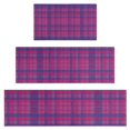 thumbnail image 1 of Pink Purple Checkered Pattern Kitchen Rugs Sets Of 3,Kitchen Runner Rugs Non Skid Washable,Decorative Kitchen Floor Mats for Kitchen,Sink,Laundry,17"x30"+ 17"x47" + 17"x59", 1 of 6