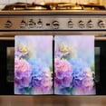 thumbnail image 1 of Pink Purple Floral Kitchen Towels Set of 4, Spring Hydrangea Flower Fantasy Botanical Absorbent Dish Towels for Kitchen, Microfiber Hand Towel, Quick Drying Tea Towel for Cleaning Dishcloths, 1 of 7