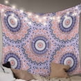 thumbnail image 1 of Pink Purple Geometric Large Tapestry for Bedroom Wall Hanging Tapestry,Ethnic Indian Modern Abstract Art Ceiling Backdrop Tapestries Poster Blanket Wall Decor for Teens Room Living Room 86" x 104", 1 of 8