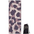 thumbnail image 1 of Pink and Purple Of Leopard Print Hot Yoga Mat Towel Non Slip for Hot Yoga - Quick-Drying Yoga Mat Cover with 4 Corner Pockets with Travel Bag - Hot Yoga Towel Non Slip 70"x26", 1 of 6
