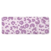 Pink and Purple Of Leopard Print Kitchen Rug Mat,Kitchen Runner Rugs Non Skid Washable,Decorative Kitchen Floor Mats for Kitchen,Sink,Laundry,17"x47.2"