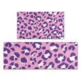 thumbnail image 1 of Pink and Purple Of Leopard Print Kitchen Rugs Sets Of 2,Anti Fatigue Kitchen Mat Rugs Non Slip Washable,Decorative Kitchen Floor Mats for Kitchen,Sink,Laundry,17"x30"+17"x47", 1 of 7