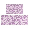thumbnail image 1 of Pink and Purple Of Leopard Print Kitchen Rugs Sets Of 2,Anti Fatigue Kitchen Mat Rugs Non Slip Washable,Decorative Kitchen Floor Mats for Kitchen,Sink,Laundry,17"x30"+17"x47", 1 of 7