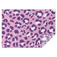 thumbnail image 1 of Pink and Purple Of Leopard Print Rectangle Tablecloth 60"x84",Waterproof Polyester Rectangle Table Cloth, Wipeable Spillproof Polyester Tablecloth for Dining, Camping, Indoor and Outdoor, 1 of 5