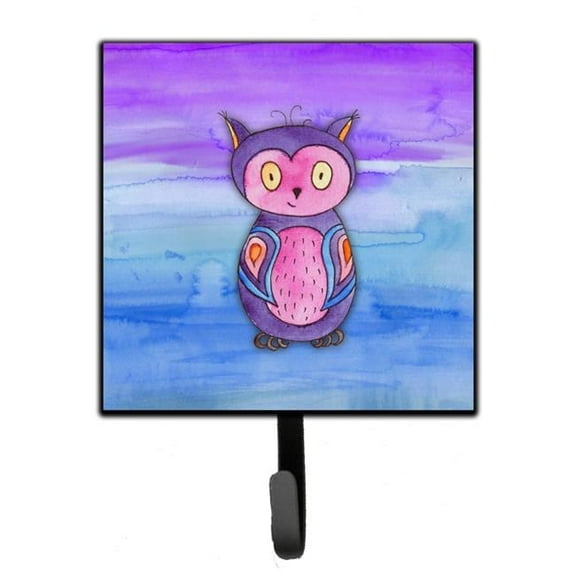 Pink & Purple Owl Watercolor Leash or Key Holder