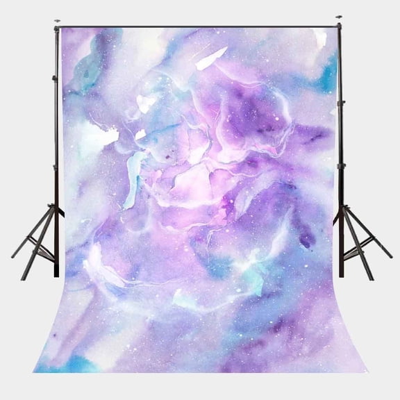 Pink Purple Pastel Nebula Backdrop Abstract Watercolor Galaxy Sky Sky Photography Background Marble Texture Birthday Party Decorations Banner Supplies Photo Booth Props
