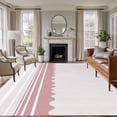 thumbnail image 1 of Pink Purple Striped Area Rugs 8'x10', Washable Small Throw Rugs for Living Room Patio, Abstract Modern Geometric Stripes Indoor Outdoor Rug Non-Slip Low Pile Carpet Runner Reversible Floor Mats, 1 of 8