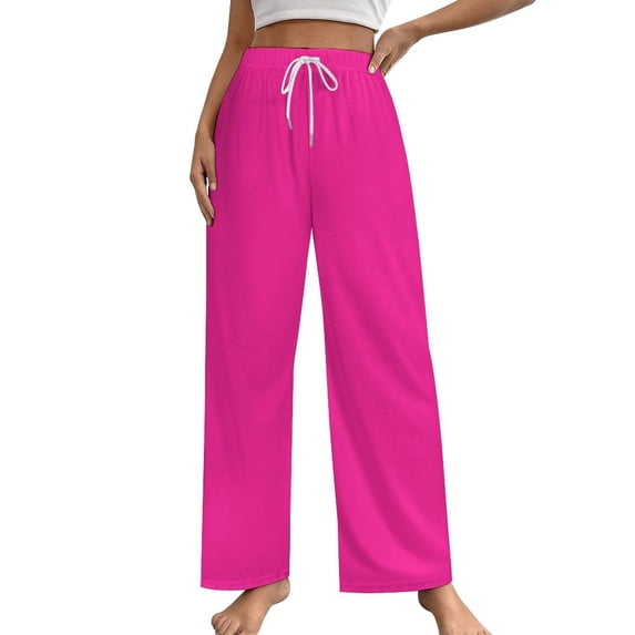 Pink Purple Women's Pajamas Pajama Pants Women's Sleepwear Lounge Sleep Bottoms Stretch with Pockets
