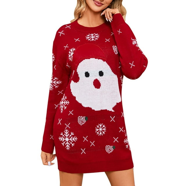 Pink Queen Christmas Sweater for Women Oversized Ugly Cute Women's ...
