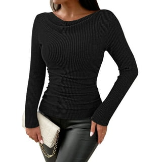 dDdDdDd　BIG DRAWSTRING LONG-SLEEVE T Ruched Drawstring Crop Top