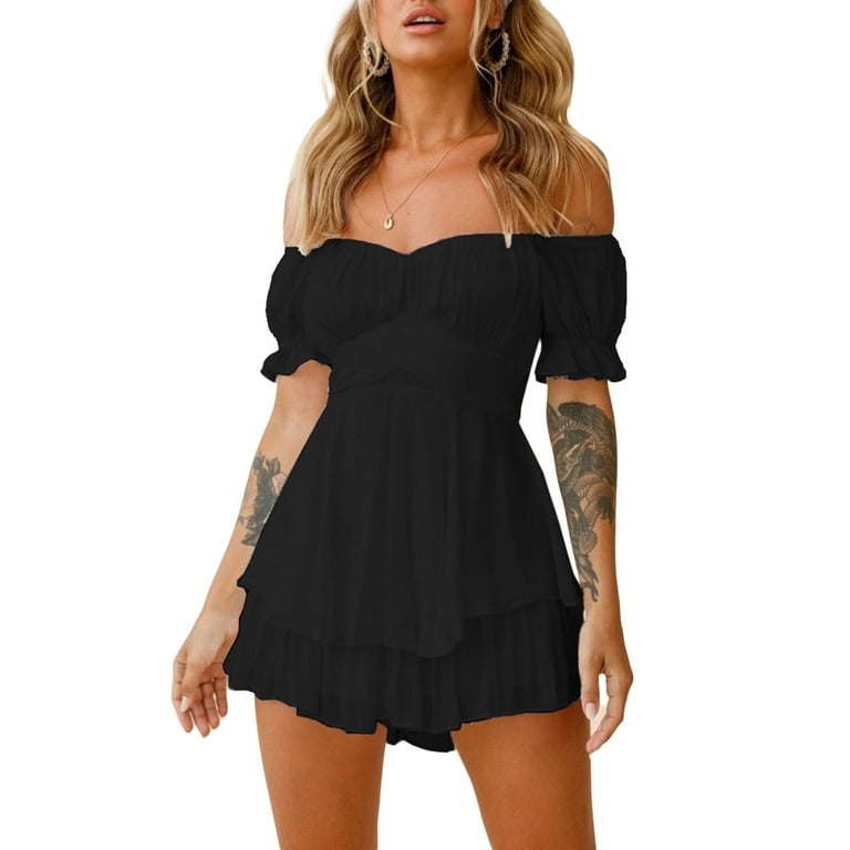 Off shoulder short romper hotsell