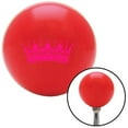 thumbnail image 1 of Pink Queens Crown Red Shift Knob with M16 x 1.5 Insert Shifter Auto Manual Custom, 1 of 1