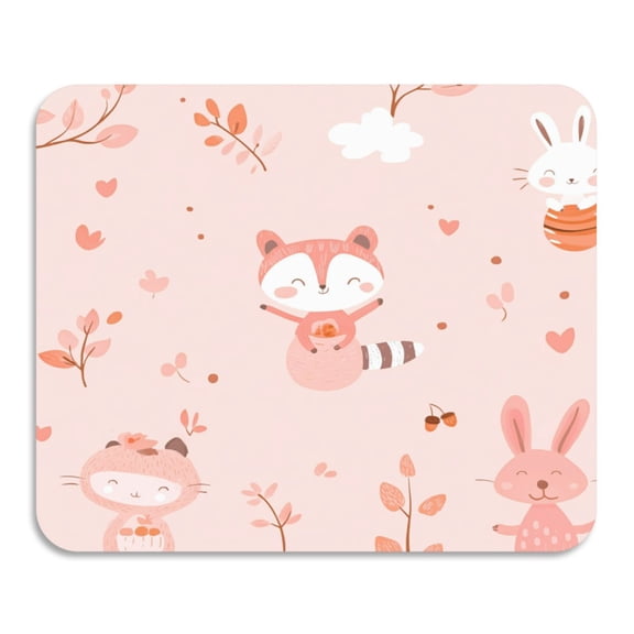 Pink Raccoon Diatomaceous Earth Water Absorbent Mat, Anti-Slip Rubber Backing, 23.6" x 19.7"