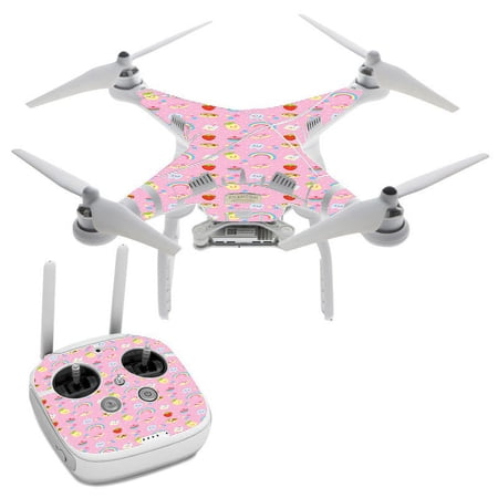 Pink Rainbows Strawberry DJI Phantom 3 Professional Skin Skins Vinyl Decal Kit
