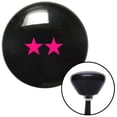 thumbnail image 1 of Pink Rear Admiral Upper Half Black Retro Shift Knob with M16 x 1.5 Insert Shifter Brody, 1 of 1