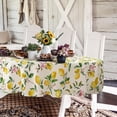 thumbnail image 1 of Pink Rectangle Tablecloth, Rose Flower Printed Tablecloth, Spring Summer Waterproof Floral Tablecloth 60x84inch, Suitable for Indoor and Outdoor, Holiday Kitchen Restaurant and Party, 1 of 6