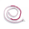 thumbnail image 1 of Pink Red CZ Silver Plated Cubic Zirconia Pendant Necklace Fashion Brand Jewelry, 1 of 9