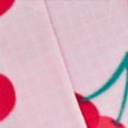 thumbnail image 1 of Pink/Red/Green Cherry Grid Printed Fleece, Fabric By the Yard, 1 of 3