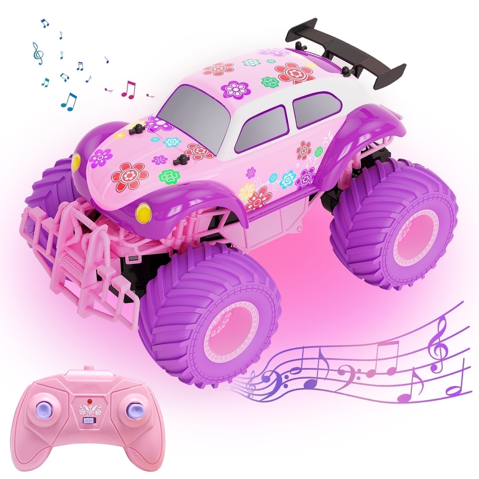 Walmart Coupons of VILINICE 4WD RC Car for Girls, 2.4Ghz All Terrain, Rechargeable Battery, Off-Road Truck for Kids 5+, Pink