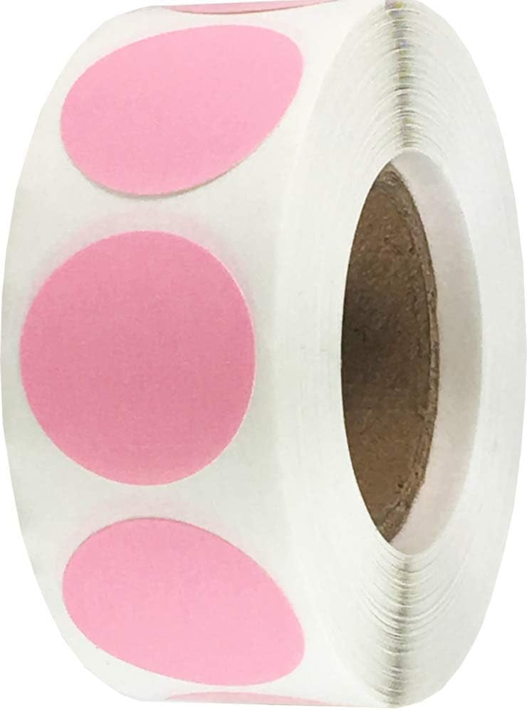 Pink Removable Color Coding Labels for Organizing Inventory 0.75 Inch ...