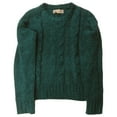 thumbnail image 1 of Pink Republic Girls Emerald Green Cable Knit Sweater Large (14), 1 of 2