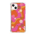thumbnail image 1 of Pink Retro 70s Flowers Case Compatible with iPhone 13,Unique Art Design TPU Bumper Cover Case, 1 of 5