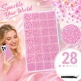 thumbnail image 1 of Pink Rhinestones for Bedazzling Pink Bedazzling Kit with Tweezers & Glue Resin Jelly Gems Mixed Sizes for DIY Crafts Clothing Tumblers Shoes Fabric Nail Art Jewelry, 1 of 4