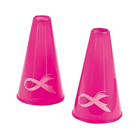 Pink RiBulletin Boardon Megaphone, 12 Pieces