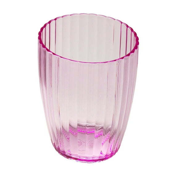 Pink, Rib-Textured Tumbler