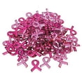 thumbnail image 1 of Pink Ribbon Adhesive Jewels - Craft Supplies - 50 Pieces, 1 of 1