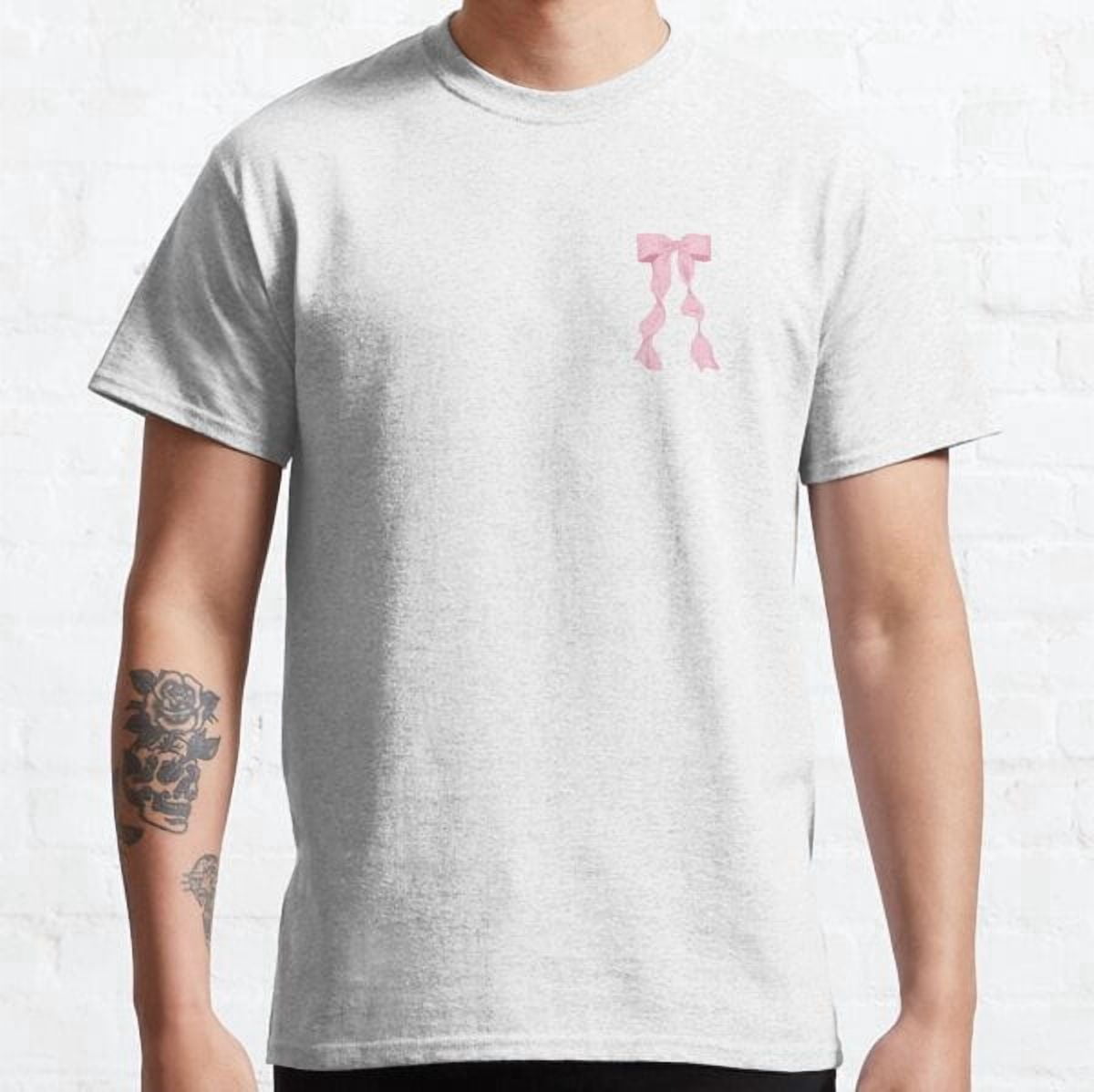 Pink Ribbon Bow 3 Classic T-shirt - Walmart.com