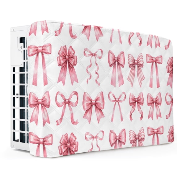 Pink Ribbon Bow Indoor Air Conditioner Cover, Fantasy Sweet Bows ...