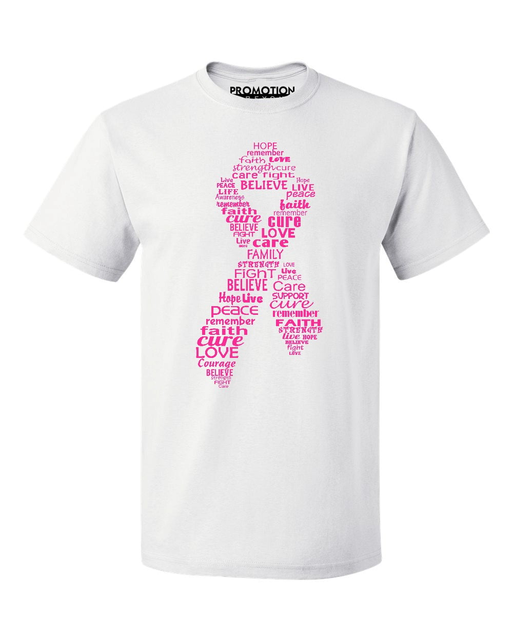Pink Ribbon Breast Cancer Awareness Support Family Friends Run