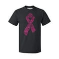 thumbnail image 1 of Pink Ribbon Breast Cancer Awareness Support Family Friends Run Walk Marathon Men's T-shirt, XL, Black, 1 of 5