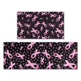 thumbnail image 1 of Pink Ribbon Breast Kitchen Rugs Sets Of 2,Anti Fatigue Kitchen Mat Rugs Non Slip Washable,Decorative Kitchen Floor Mats for Kitchen,Sink,Laundry,17"x30"+17"x47", 1 of 7
