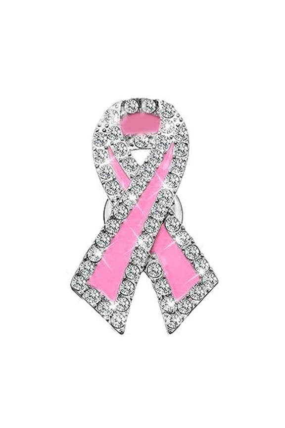 Pink Ribbon Brooch Pins Cancers Awareness Lapel Pins Thoughtful Jewerly