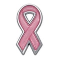 thumbnail image 1 of Elektroplate Pink Ribbon Chrome Emblem Peel-and-Stick 1-Count 3.25 x 1.5 x .125, 1 of 5