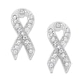 thumbnail image 1 of Pink Ribbon Earrings, 1 of 3