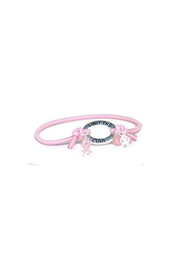 Pink Ribbon Elastic Band Bracelet Party Accessory