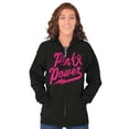 thumbnail image 1 of Pink Ribbon Power Breast Cancer Aware Womens Plus Size Graphic Zipper Hoodie Brisco Brands 2X, 1 of 5