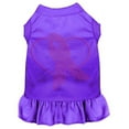 thumbnail image 1 of Pink Ribbon Rhinestone Dress for Dogs, Purple - Small, 1 of 1
