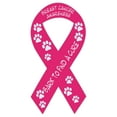 thumbnail image 1 of Pink Ribbon Shaped Magnets: Bark To Find Cure | Breast Cancer Awareness | Cars, 1 of 1