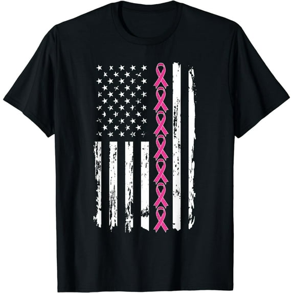 Pink Ribbon Shirt Women Men Breast Cancer Awareness T-Shirt