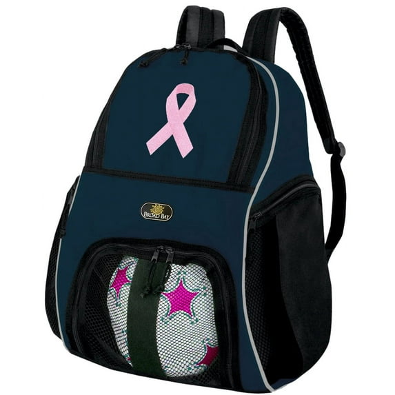 Pink Ribbon Soccer Backpack or Pink Ribbon Volleyball Bag