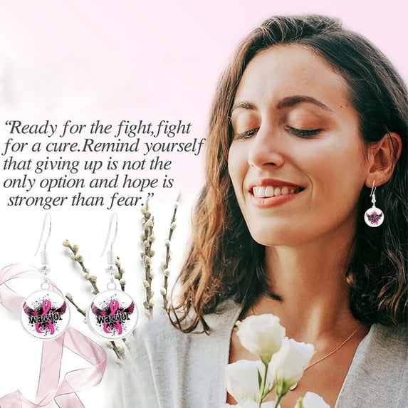 Pink Ribbon Stud Earrings For Cancer Awareness Stylish And Elegant Accessories Earring For Women