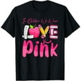 thumbnail image 1 of Pink Ribbon Teacher Breast Cancer Awareness We Wear Pink T-Shirt, 1 of 3
