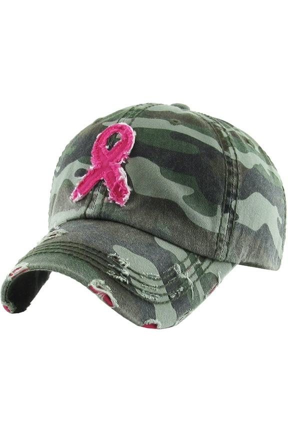 Pink Ribbon Vintage Ballcap