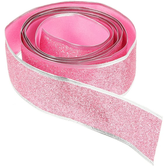 Pink Ribbon Wear-resistant Craft Present Cloth Party Decoration Wrapping Wedding Wired Gift Cuttable Lovely Package