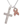 thumbnail image 1 of Pink Ribbon with Stitching - Plans I Have for You - Cross Necklace, 1 of 2