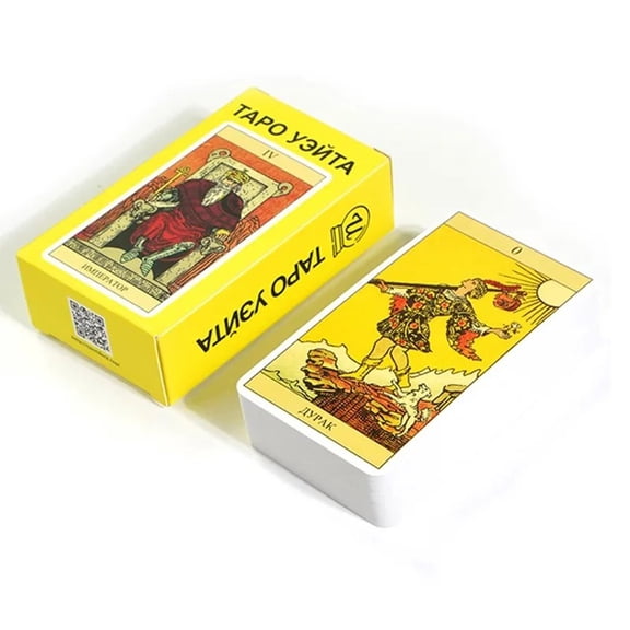 Pink Rider Waite Tarot Cards Deck Set for Beginners Prophecy Divination Deck Family Party Board Fate Card Fortune Telling Game